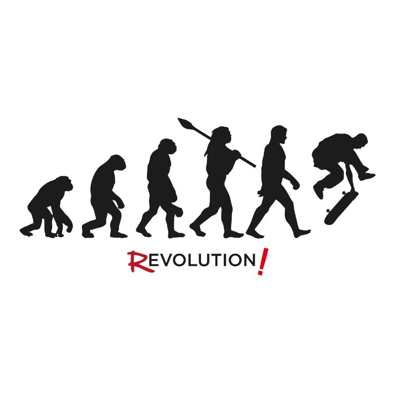 evolution revolution skateboard board