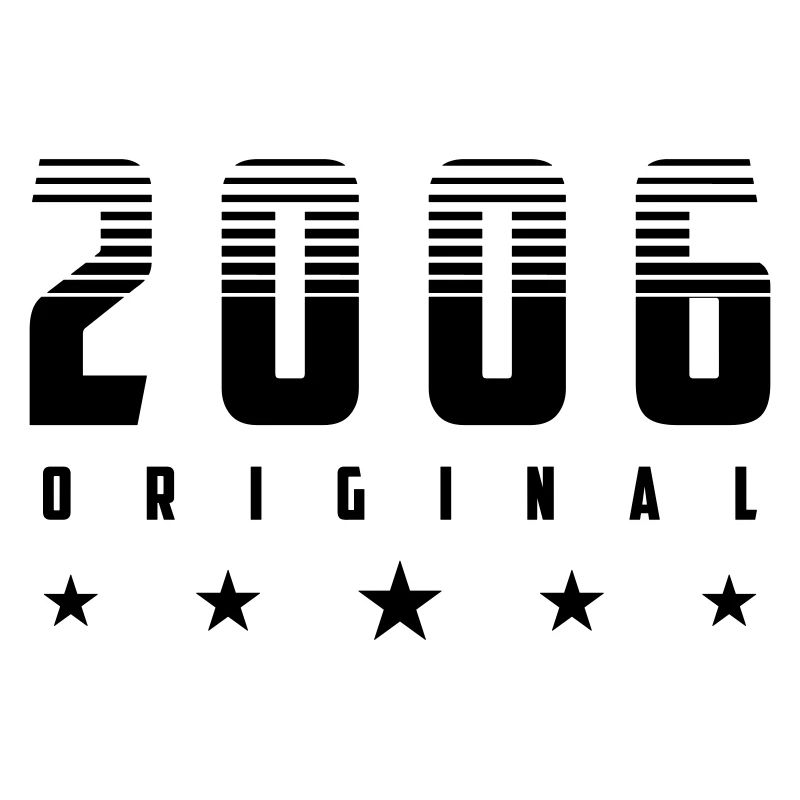 Année de naissance originale 2006 | Couleur modifiable