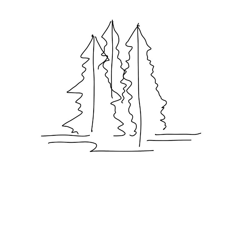 Tree Forest Lineart