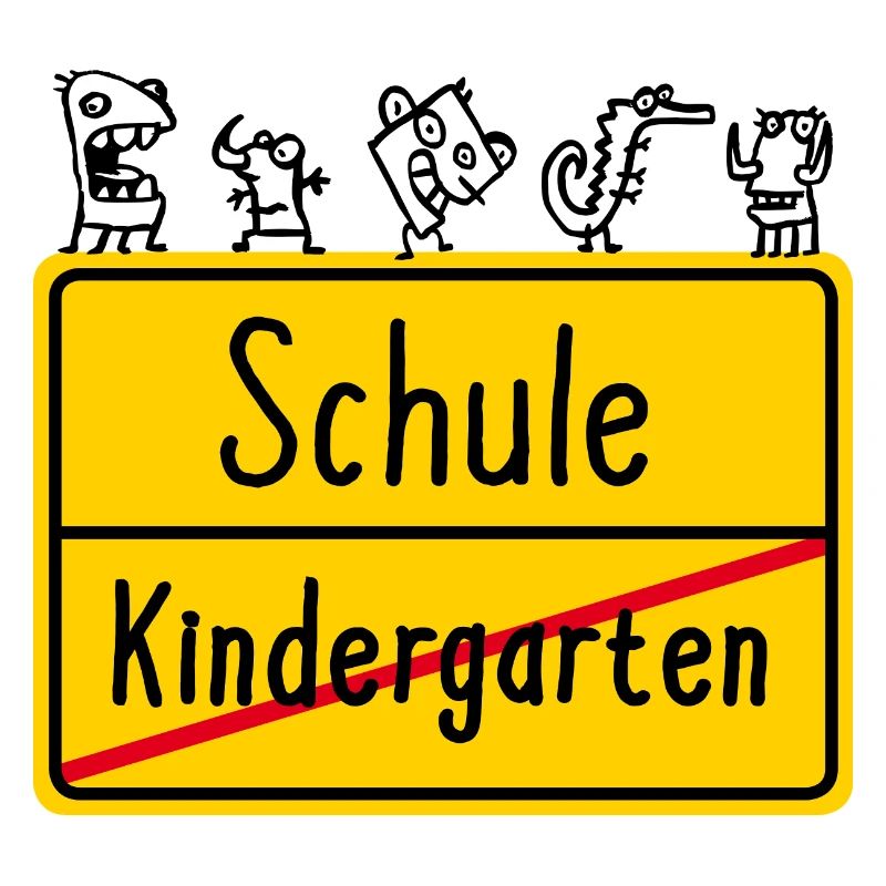 Einschulung Schulanfang Schule Kindergarten Schild