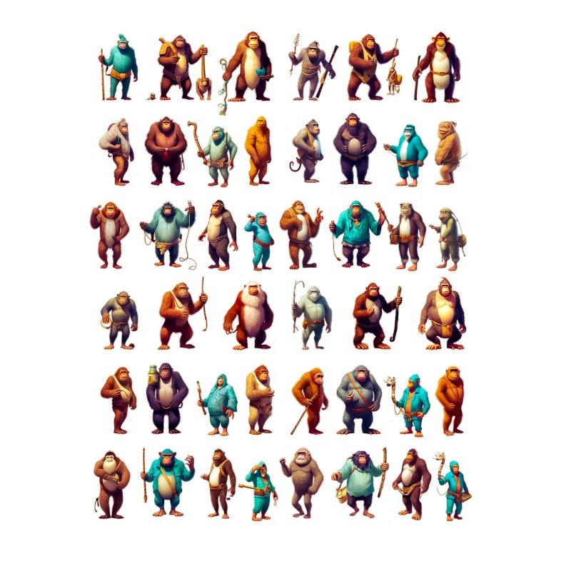 Monkey Game Characters