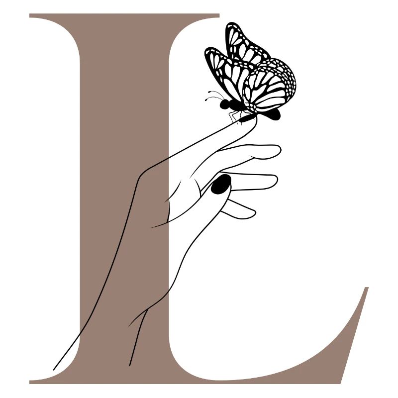 Letter L Magic Butterfly