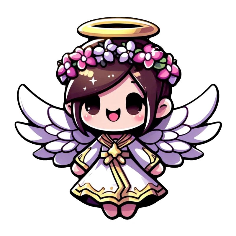 Ätherisches Engels-Chibi - Engel, niedlich, entzückend