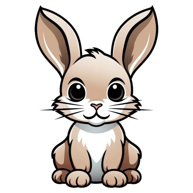 Comic Bunny Rabbit Bunny Cartoon Style