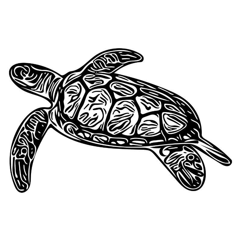 Small floating turtle