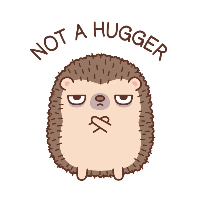 Lustiger Igel kein Umarmungs-Doodle