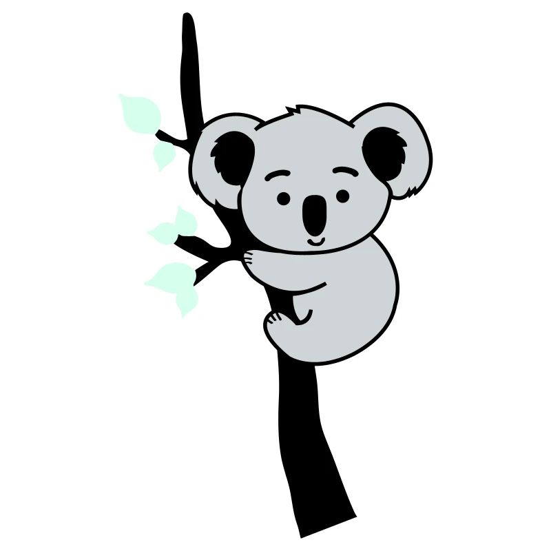 koalabär comic baum