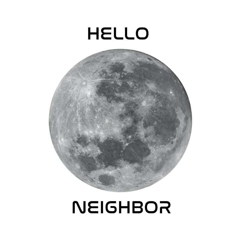 Salutations à notre objet céleste le plus proche - la lune!