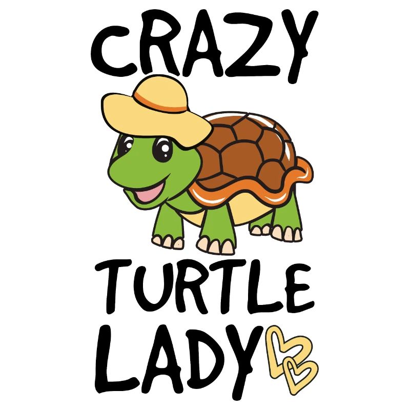 Funny Turtle Crazy Turtle Lady Gift