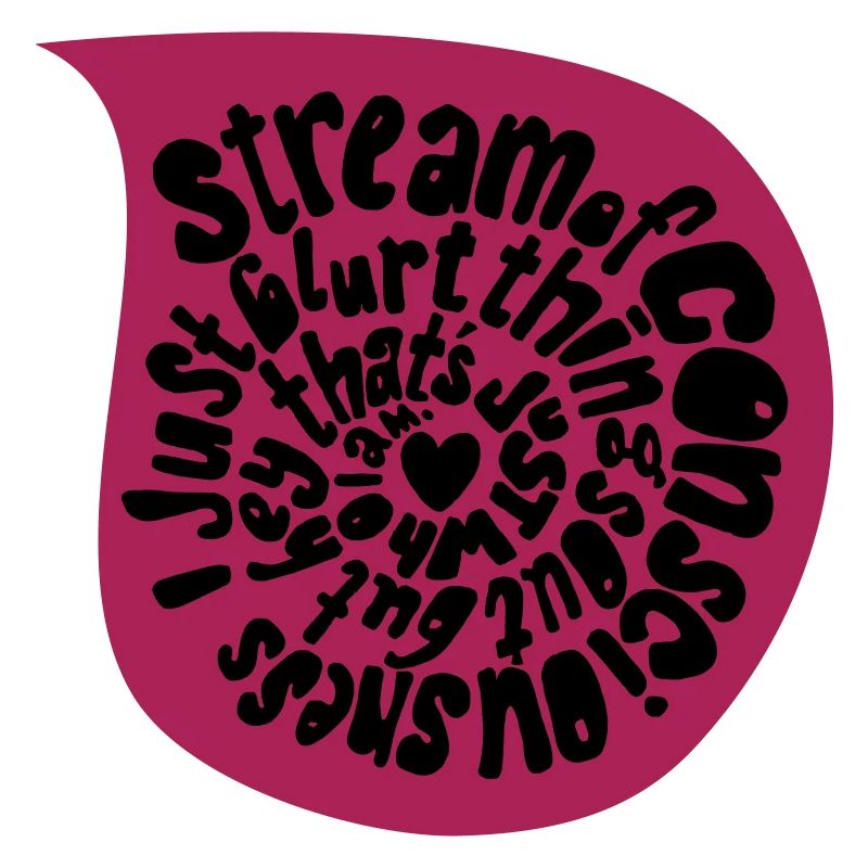 jet de conscience dans une gouttelette