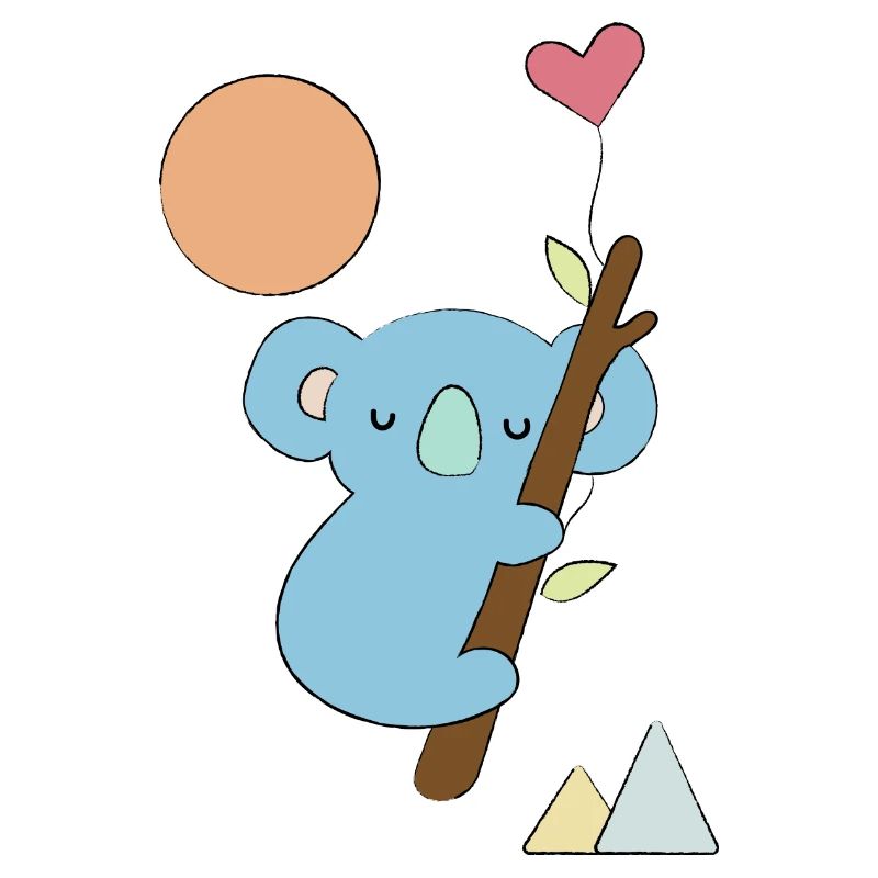 Koala mit Herz - Geschenkidee - Geschenk