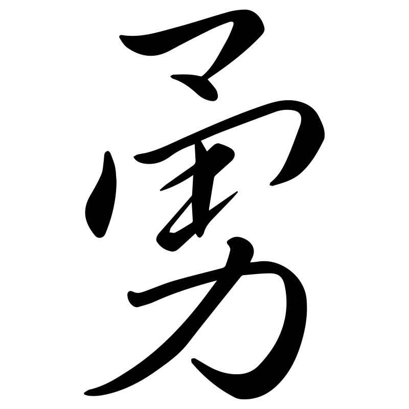 "Courage" - Chinese character, kanji