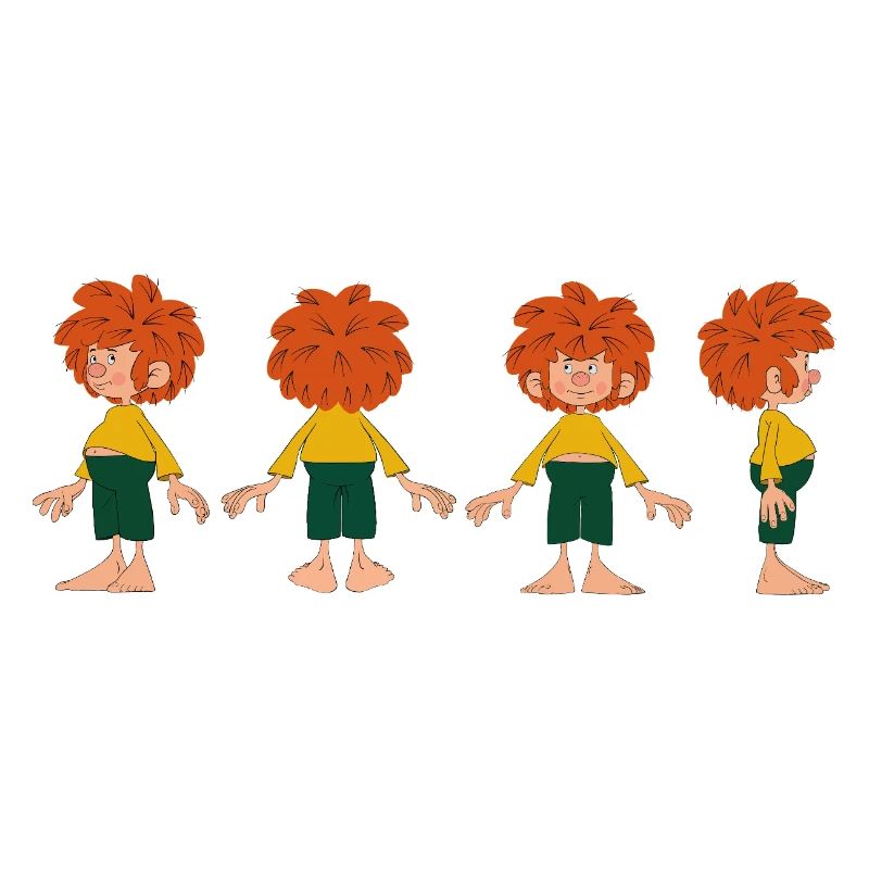 Pumuckl Sous Différents Angles