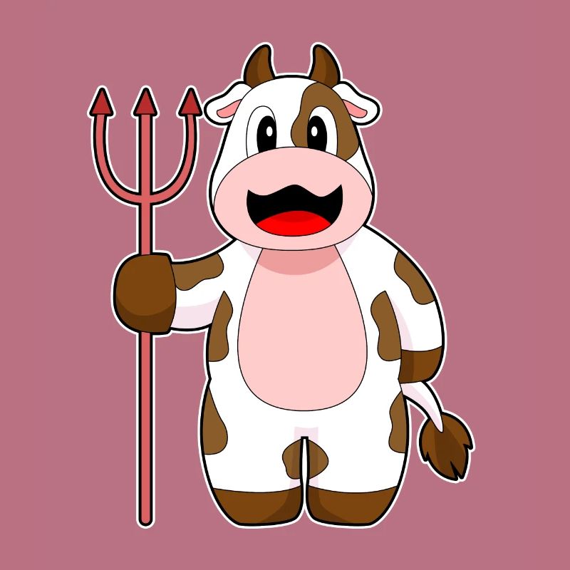 Vache Halloween Devil Trident