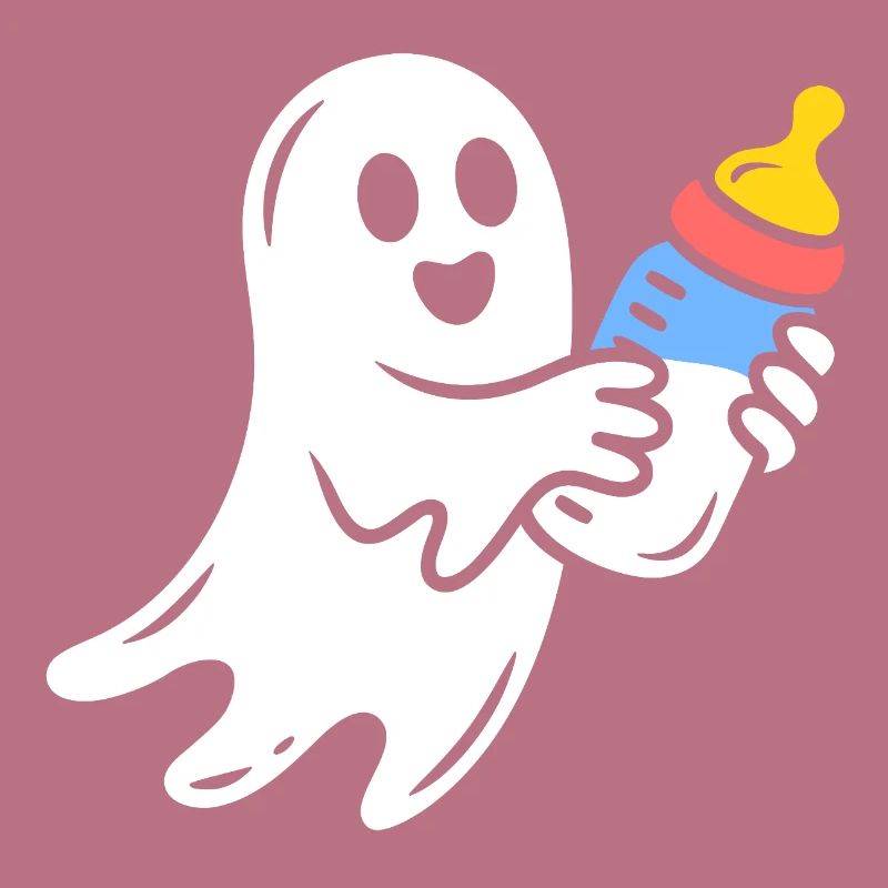 Cuddly Ghost with Flask