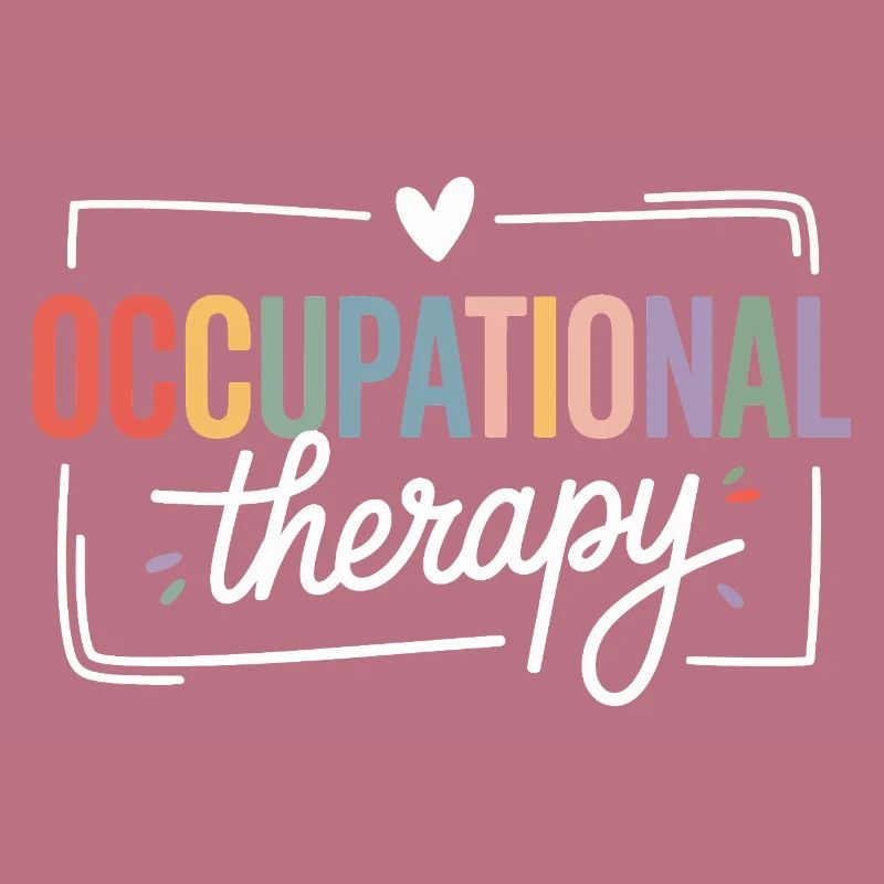 Colored Occupational Therapy Typography