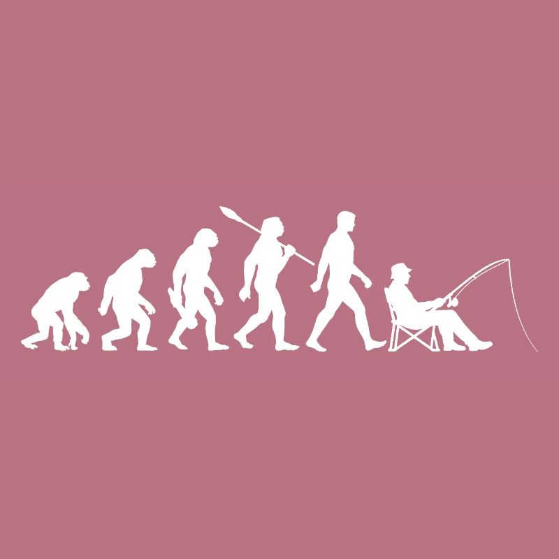 Evolution - Angler, Angeln Geschenk