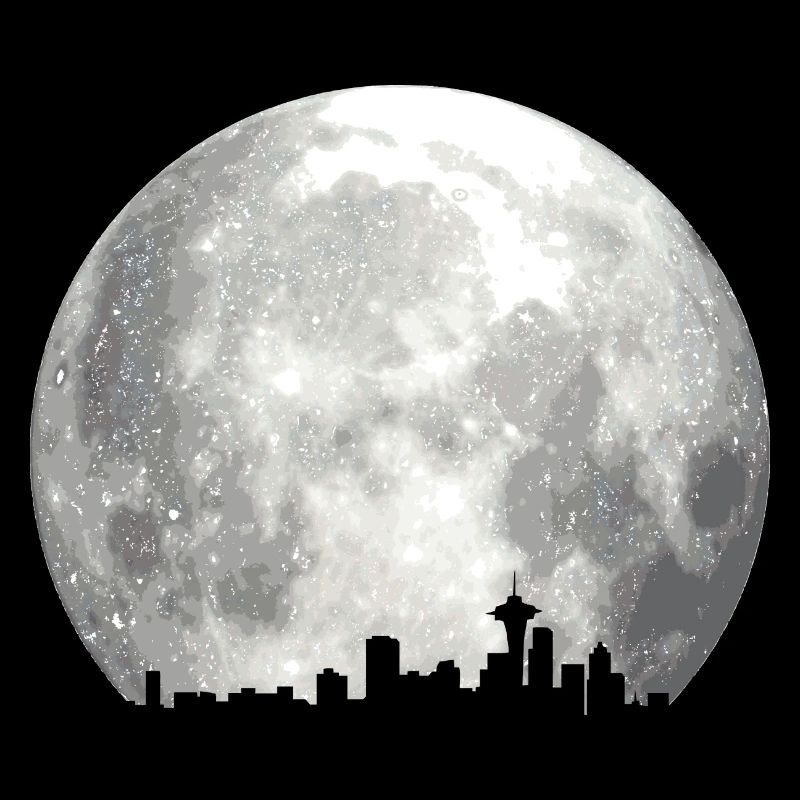 full moon skyline