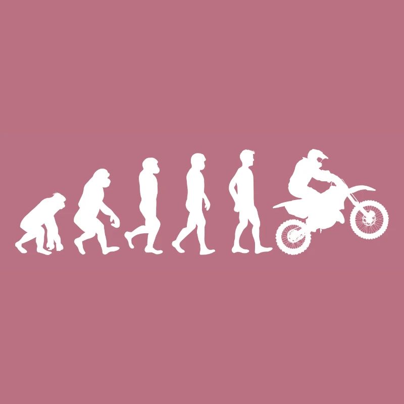 Motocross moto evolution blanc