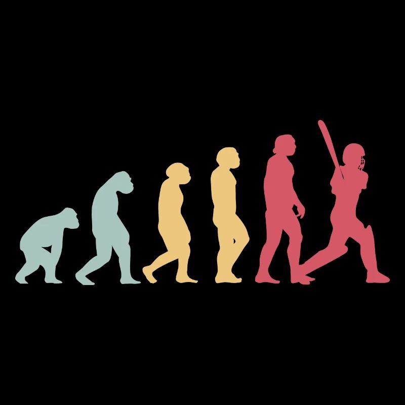 Cricket Evolution Vintage Retro Geschenk