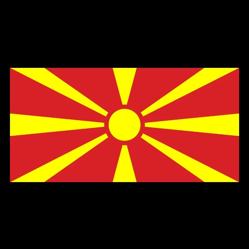 Drapeau de la Macédoine