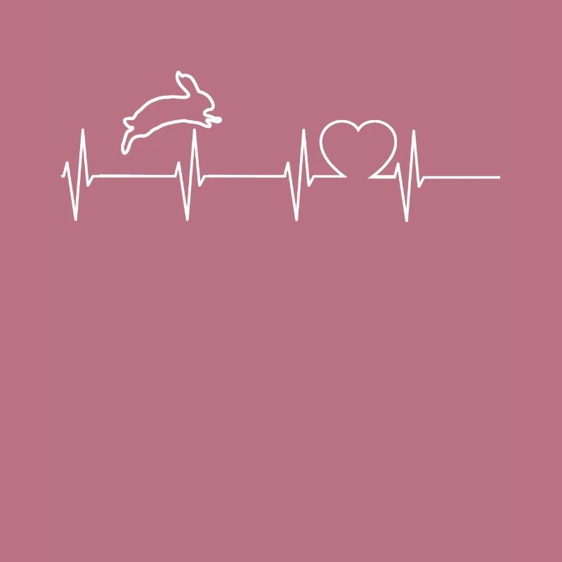 Bunny rabbit long ear heartbeat