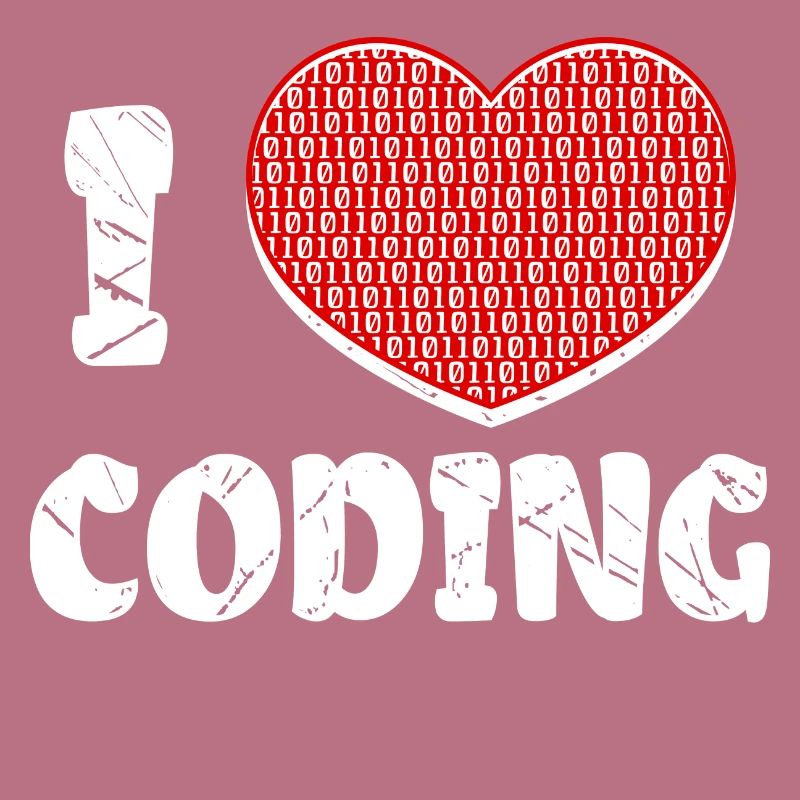 Développeur Heart Coding Statement Programmeur