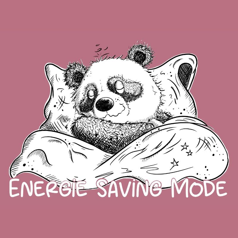 Energy Saving Mode Panda Bär Schläft
