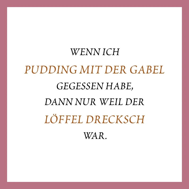 Pudding mit der Gabel