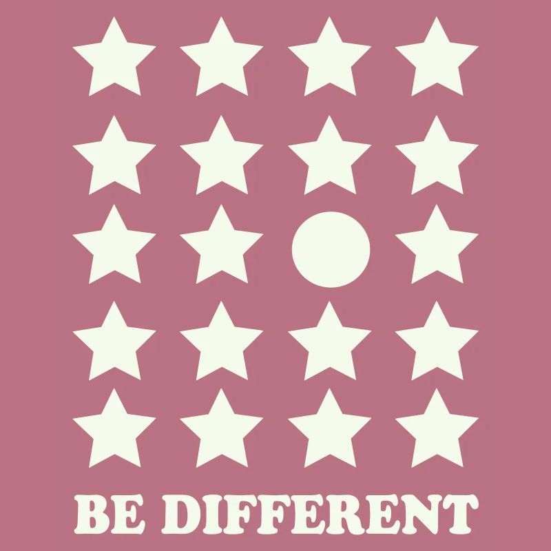 Be Different Star Grid Circle