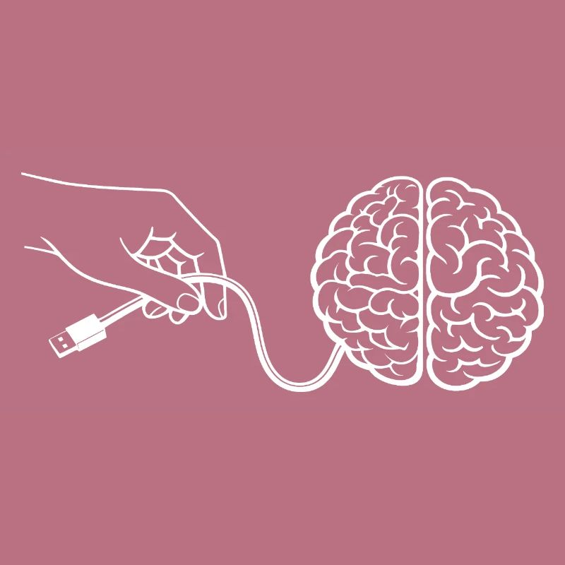 Brain Head Cable Connector Artificial Intelligence