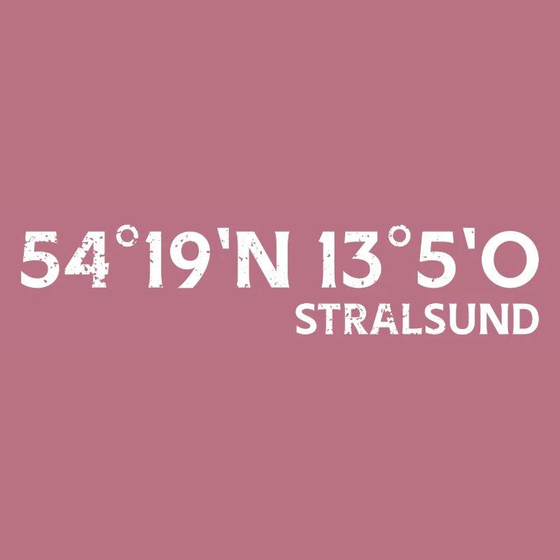 Stralsund Coordinates Souvenir