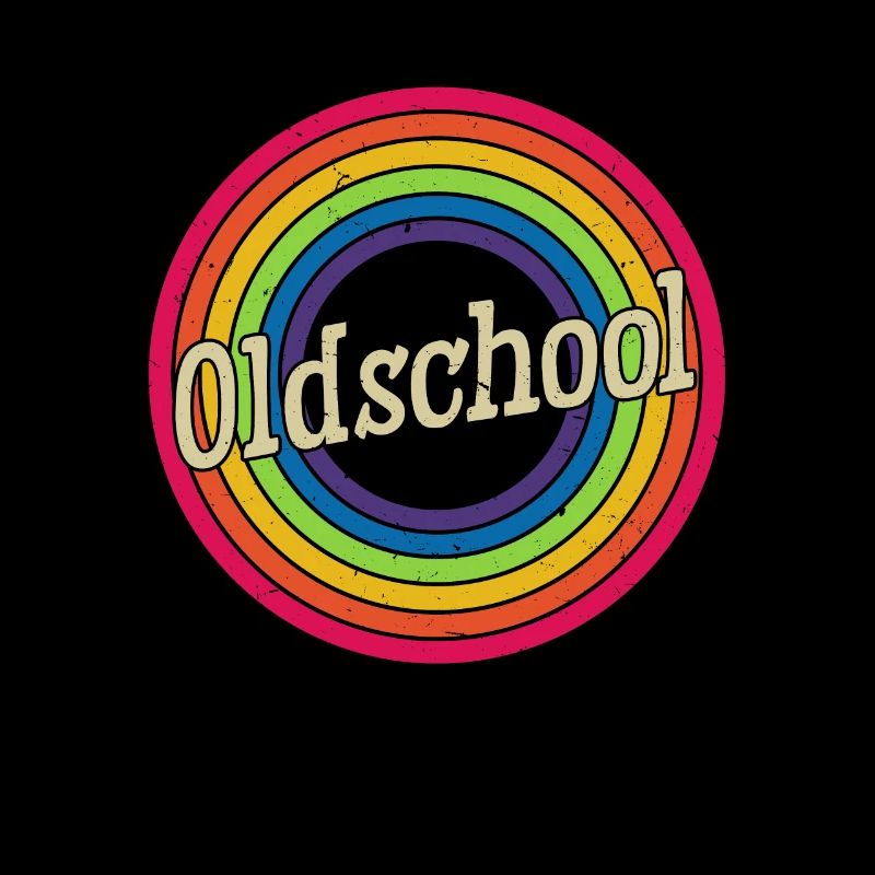 Old School Limited Edition Rainbow Circle Retro