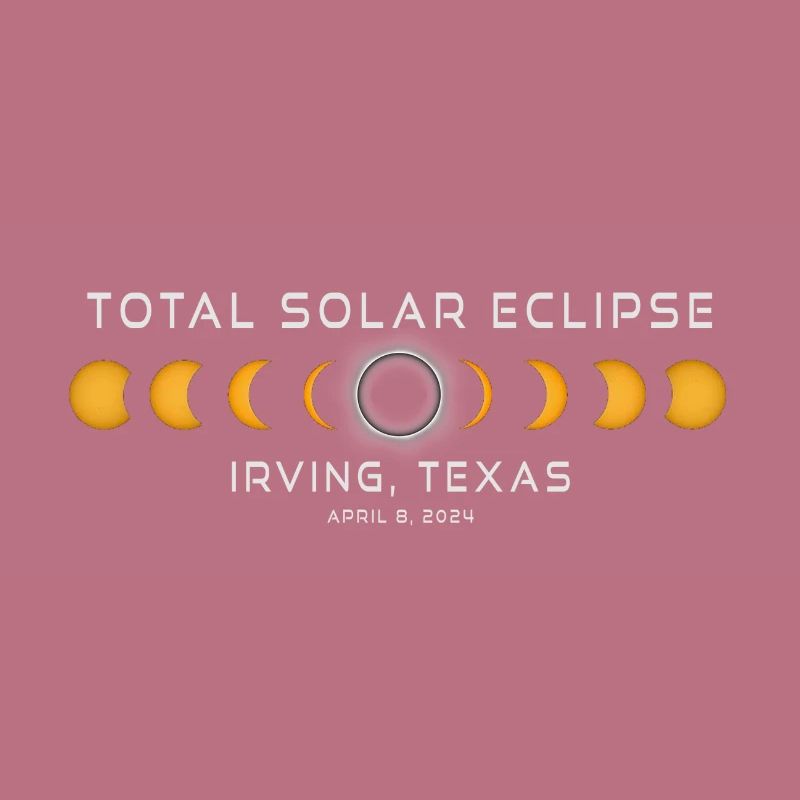 Irving Texas Solar Eclipse 2024 April 8 Souvenir