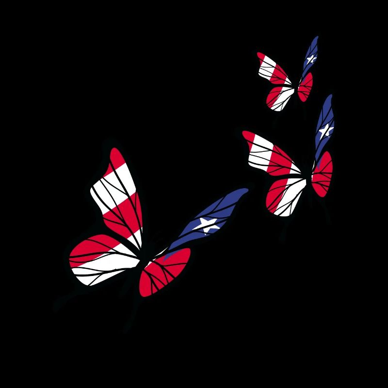 Drapeau papillon portoricain