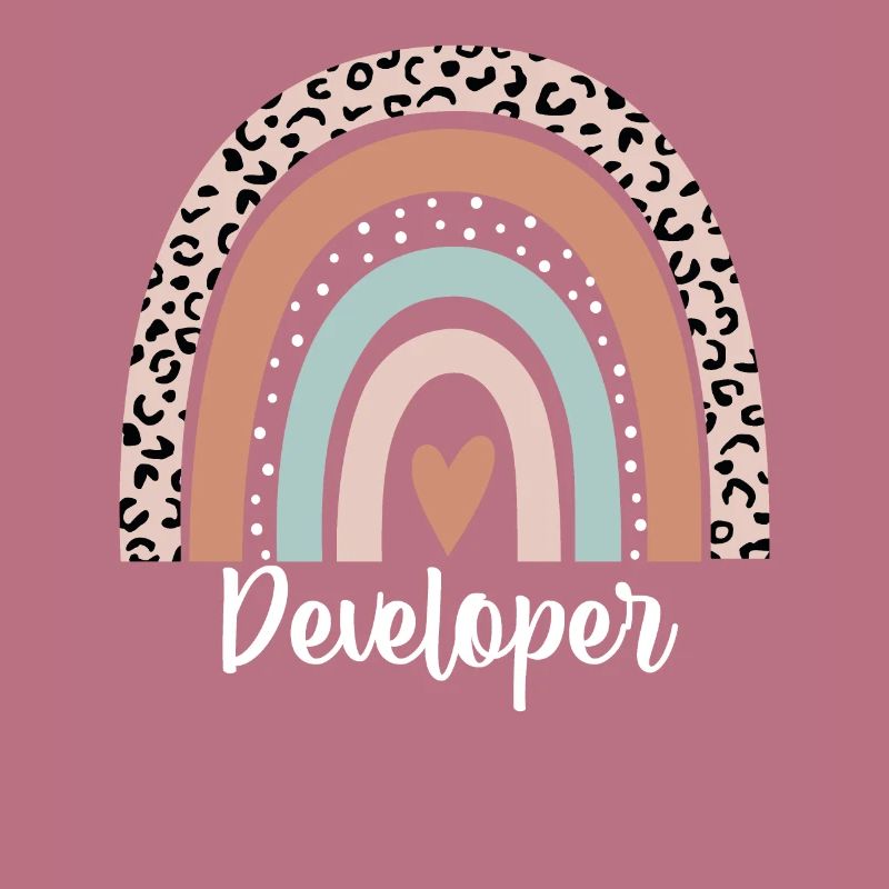 Developer Rainbow Leopard Funny Developer
