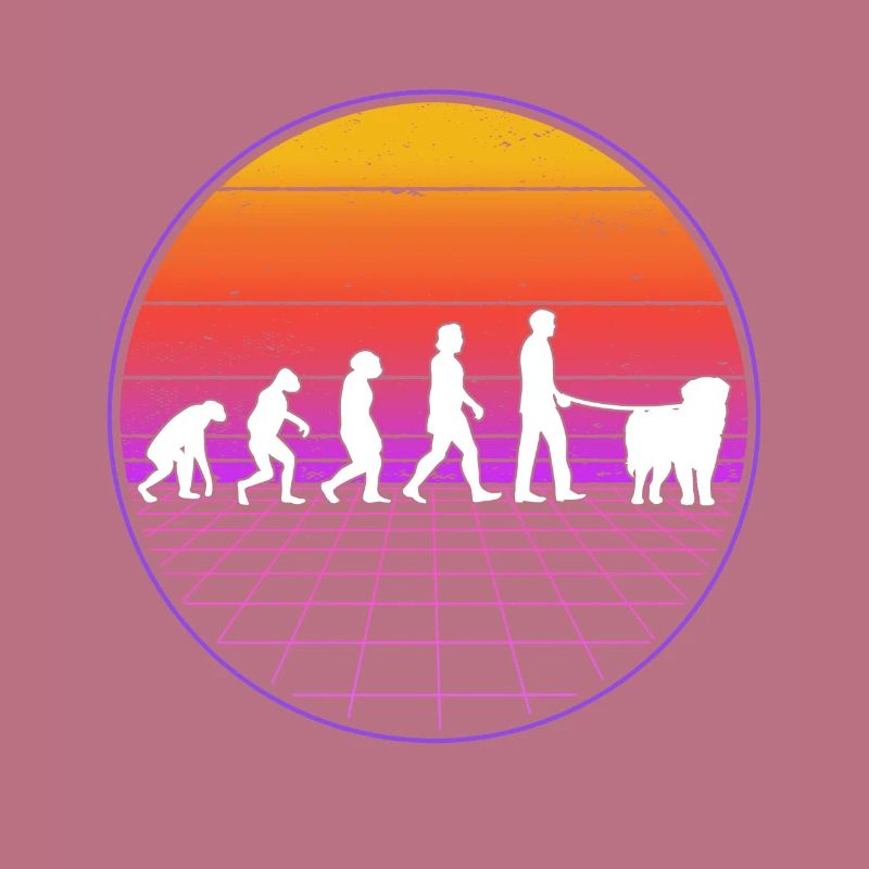Leonberger Evolution Vaporwave