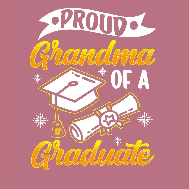 Stolze Großmutter Eines Absolventen Absolvent