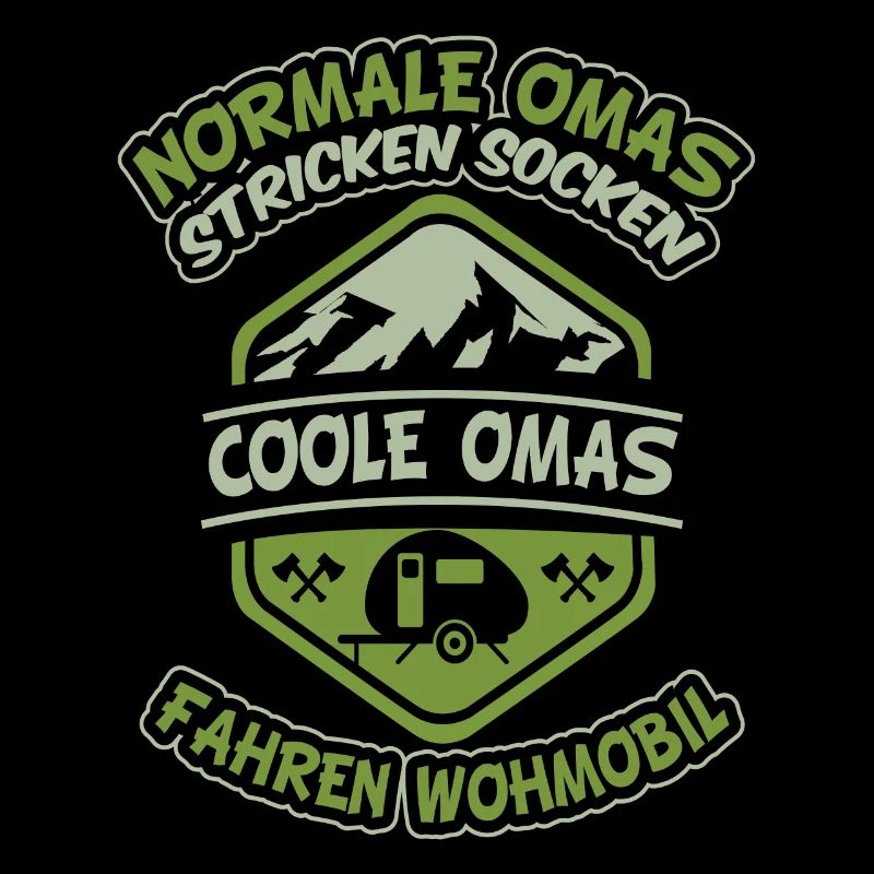 Omi Wohnwagen Camping Spruch Oma Großmutter