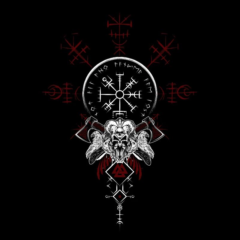 Celtic Vikinger Vegvisir compas Vikings