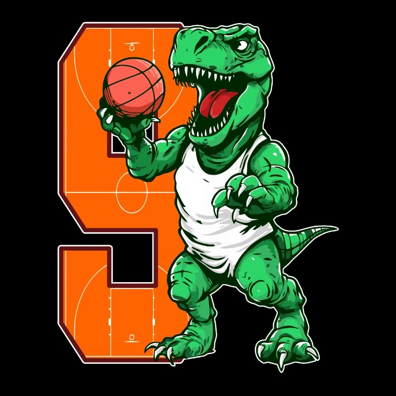 Basketball Dino - garçon de 9 ans - 9.