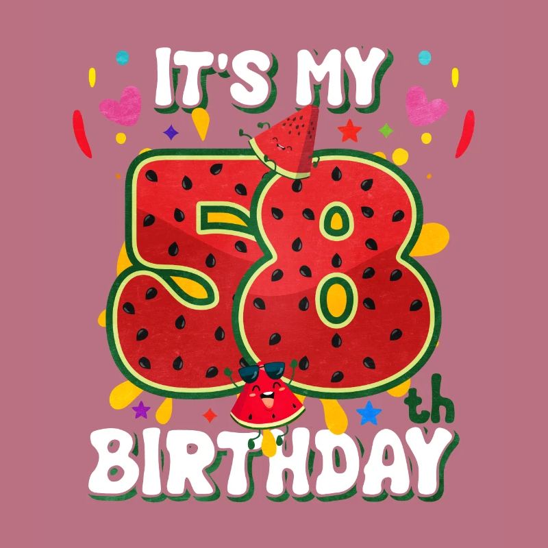 58e anniversaire Pastèque