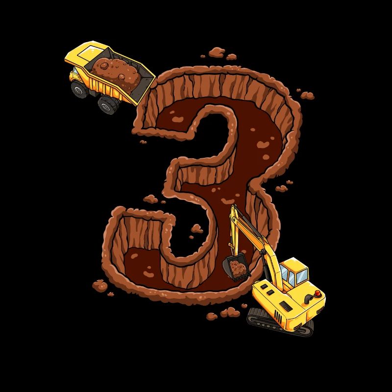 Machines de construction 3e anniversaire