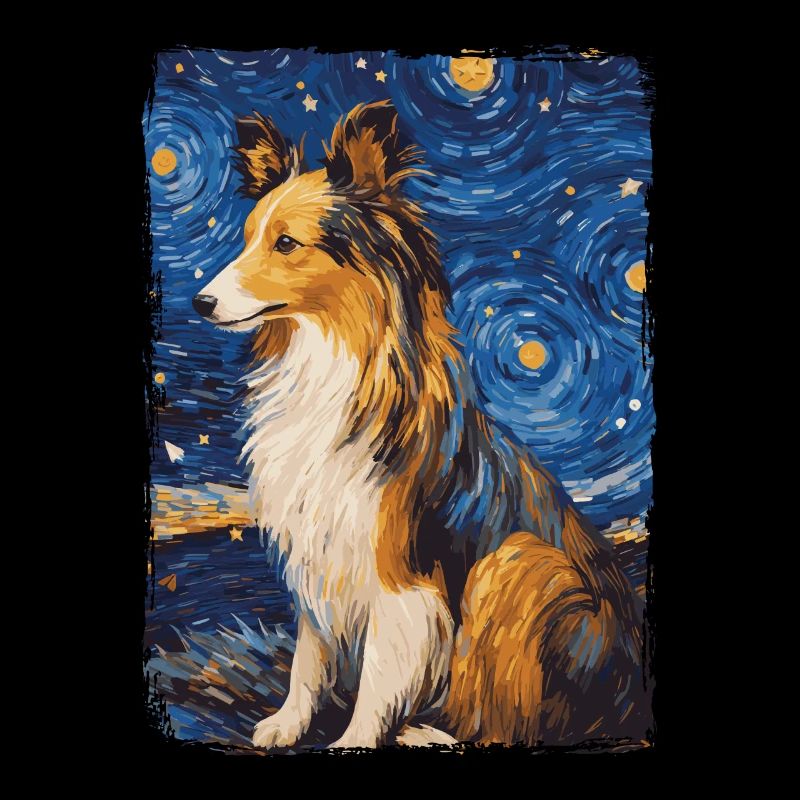 Shetland Schäferhund Starry Night