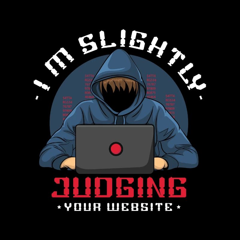 I judge your website web developer easily