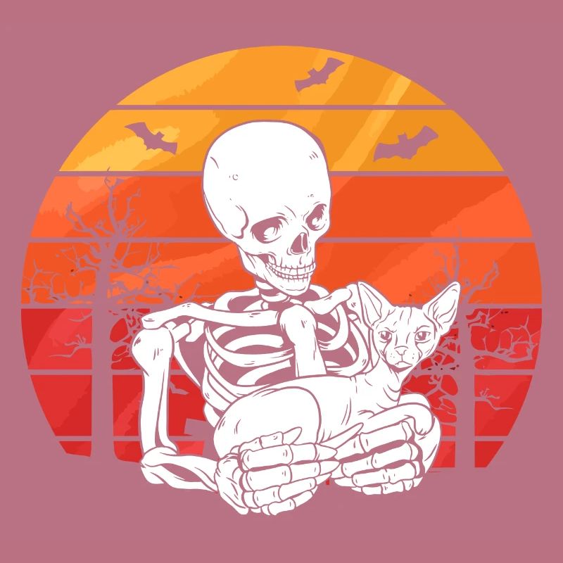 Skeleton Sphynx Cat