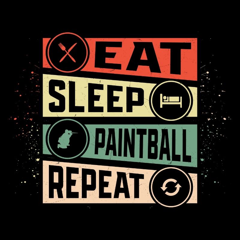 Eat Sleep Paintball Repeat Tactical Player Paintba