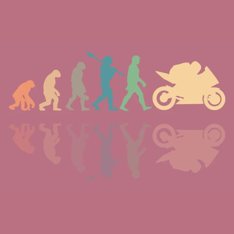 Motorcycle Evolution Vintage Shadow Biker
