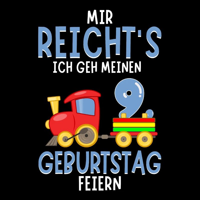 9. Geburtstag Geburtstagsgeschenk mit Eisenbahn