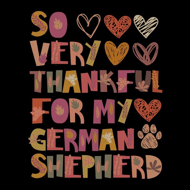 Thankful for German Shepherd Autumn Grateful